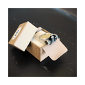 Hot Rod Auto-Ring aus Silber in Geschenkbox verpackt