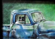 Dog in Car Painting.JPG